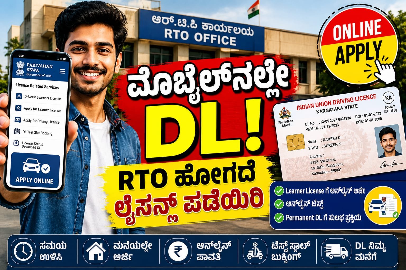 You can get a driving license on your mobile phone